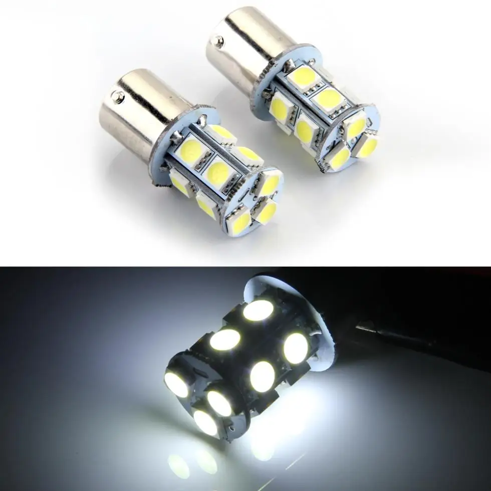 10pcs Car Tail Rear Bulb Lamp 1156 BA15S 5050SMD 13 LED White Light 12V | Автомобили и мотоциклы