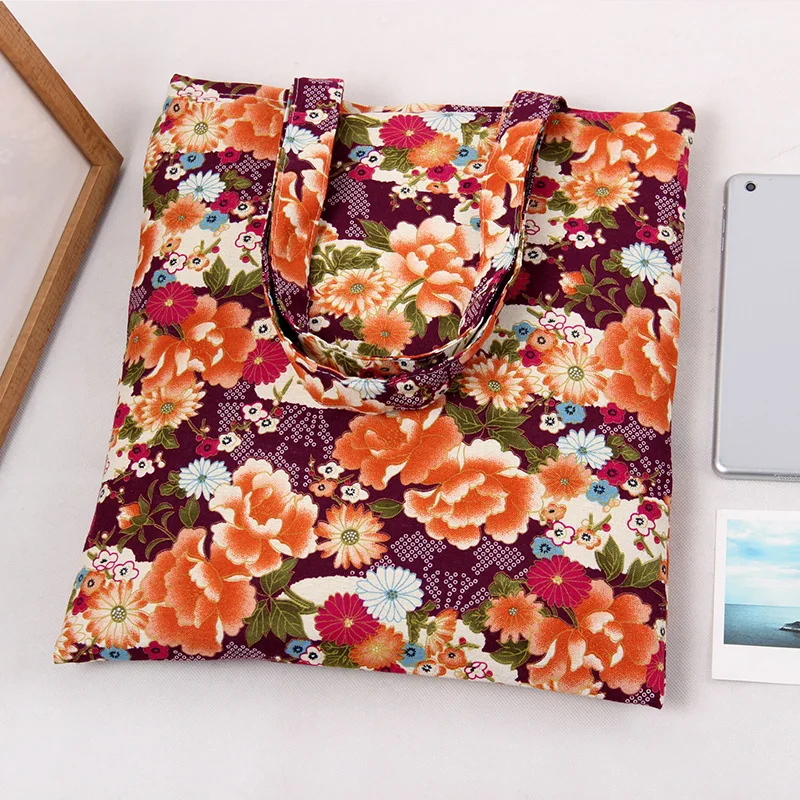 YILE двухслойная хлопковая хозяйственная сумка + подкладка Eco Tote японский стиль