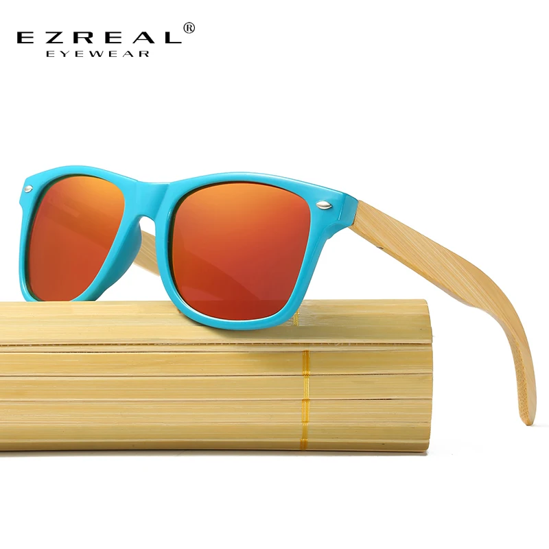 EZREAL 2017 Ретро бамбуковые деревянные солнцезащитные очки для мужчин и женщин