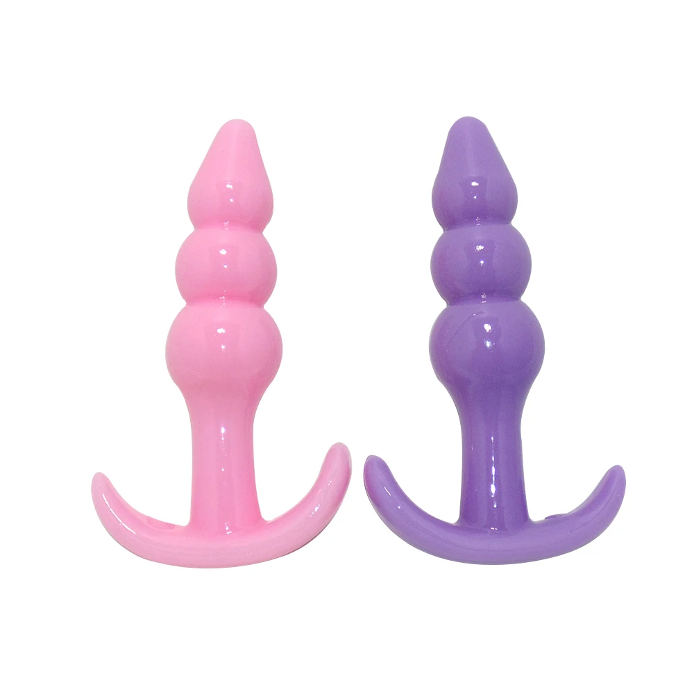 ACSXDF Soft Silicone Anal Dildo Butt Plug Prostate Massager Adult Gay Products Beads Erotic Sex Toys for Men Women | Красота и