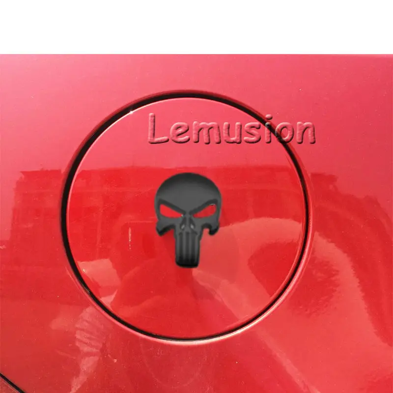 Солнцезащитным козырьком с черной значок 3D Скелет металлические наклейки для BMW