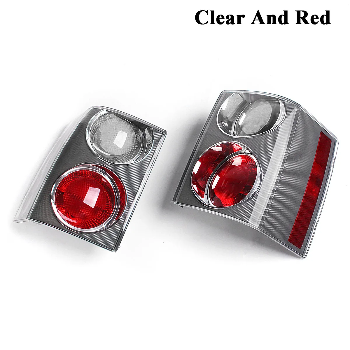 Clear And Red Хвост светильник для Land Rover RANGE ROVER VOGUE L322 2002 2003 2004 2005 2006 2007 2008 2009 хвост светильник задней противотуманной фары Drl заднего хода - Цвет: Clear And Red