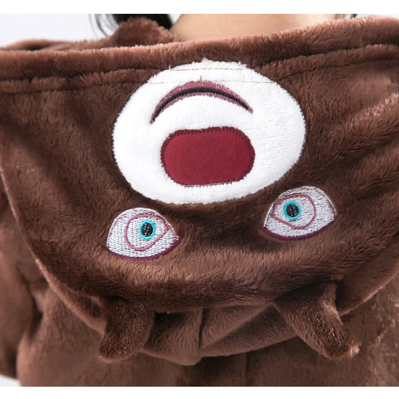 Китайский медведь одеяло комбинезон детская пижама Дети животные Косплей Костюм