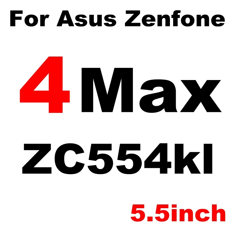 9H чехол из закаленного стекла для Asus Zenfone 3 Laser 4 Max Pro Go Selfie ZC520KL ZC520TL ZC554KL ZB500KG ZE554KL защитная пленка - Цвет: ZC554KL