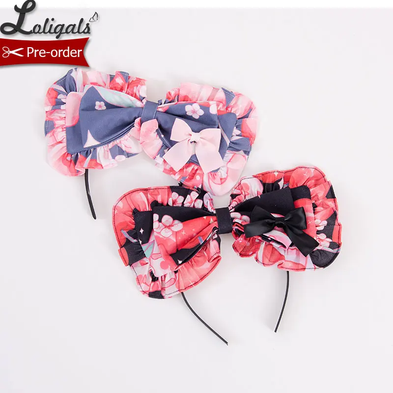 

The Peach ~ Sweet Printed Lolita Hairband by Magic Tea Party ~ Pre-order