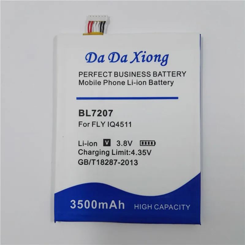 Литий-ионный аккумулятор BL7207 Bl 3500 для Телефона FLY IQ4511 7207 мАч | Мобильные телефоны и