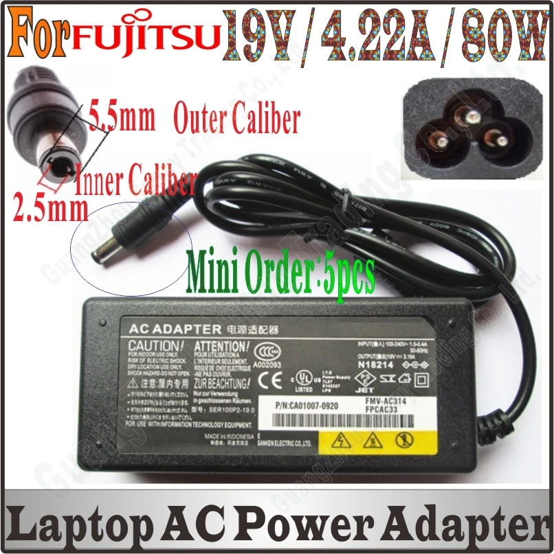Зарядное устройство для ноутбука fujitsu F4814A 19 в 4 22 А|laptop charger|adapter 19vuniversal notebook adapter |