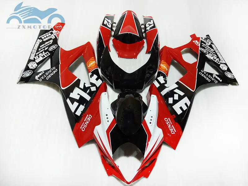 Индивидуальные мотоцикл обтекатель набор для SUZUKI 2007 2008 GSXR1000 K7 гоночный Спорт обтекатели комплект 07 08 GSXR 1000 запасные части корпуса