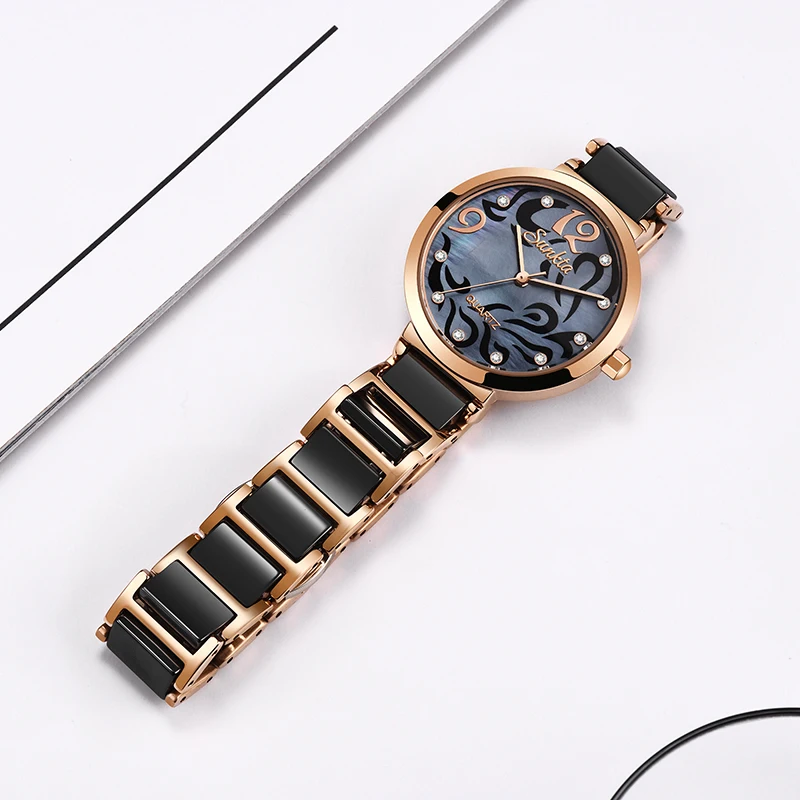 

SUNKTA 2021 Hot Brand Women Watches Women Reloj Mujer Luxury Dress Watch Ladies Quartz Rose Gold Wrist Watch Montre Femme Gift