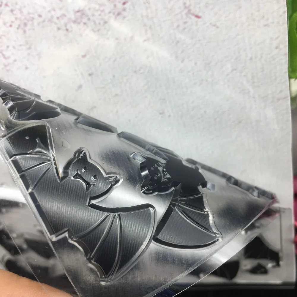 Летучая мышь/животного прозрачный чистый силикон штамп/печати для