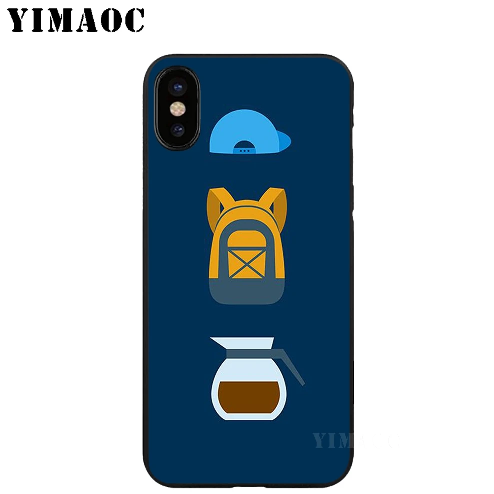 YIMAOC Gilmore girls Soft TPU Black Silicone Case for iPhone X or 10 8 7 6 6S Plus 5 5S SE Xr Xs Max |