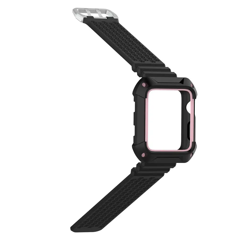 Силиконовый ремешок для наручных часов сменный Браслет Apple Smart Watch Series 3 2 1