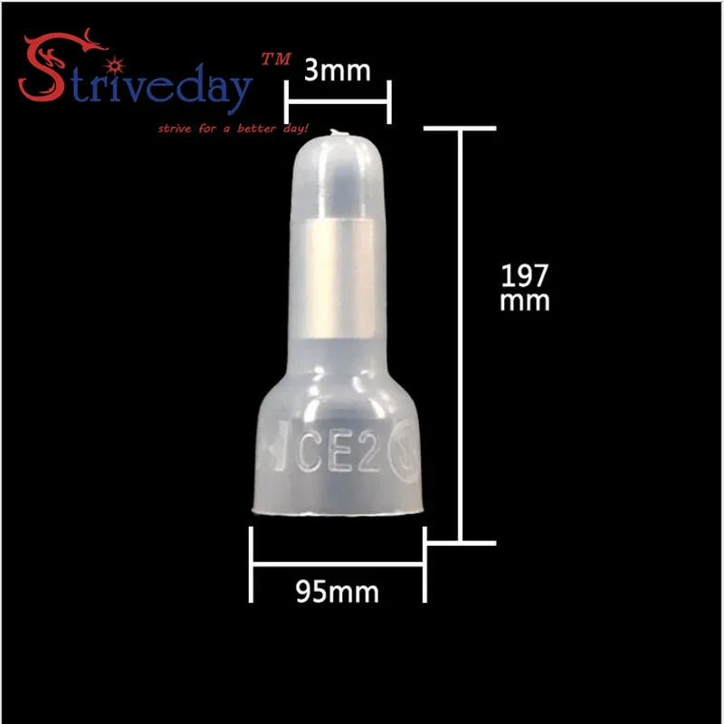 1000 шт./лот соединитель провода клеммы пустышки линия крышка алюминиевый CE-2X