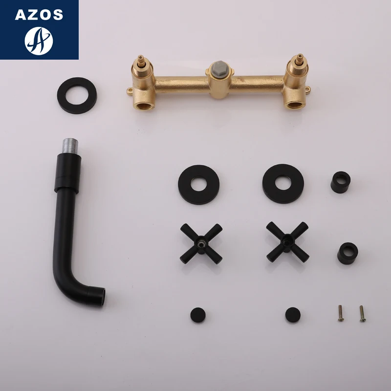 Azos настенный кран мягкая раковина латунный хромированный переключатель