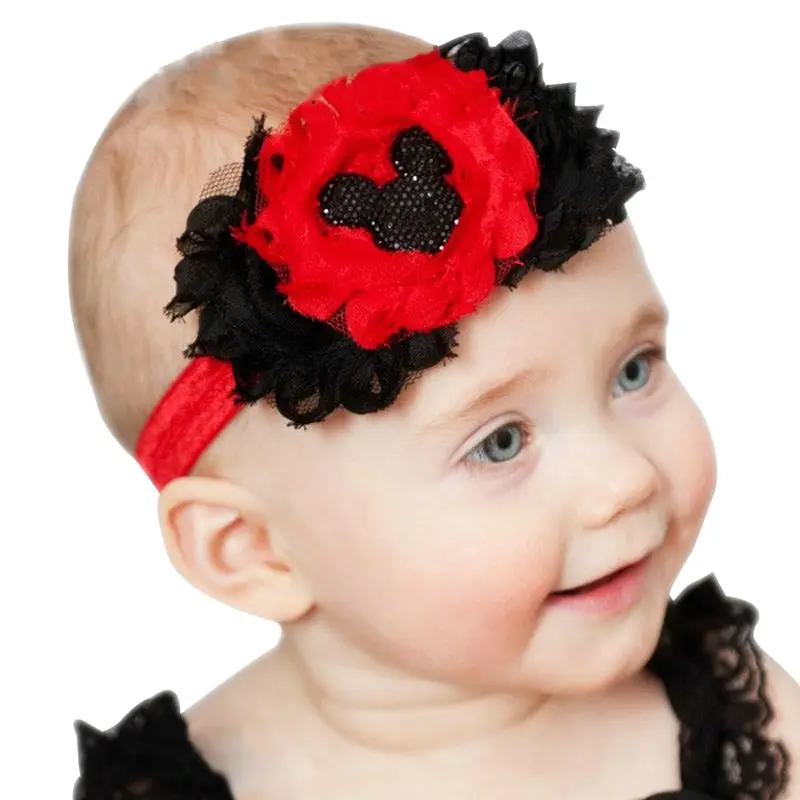 

2pcs/lot New Chiffon flower headbands Cute Baby headband infant girls headwear children hair accessories H6