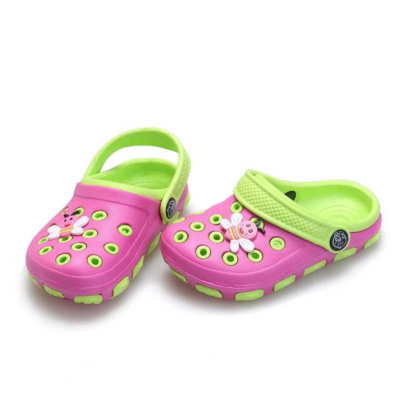 Мультфильм нескользящей мальчики девочки shoes для сада дети мулы и сабо ева sole2017