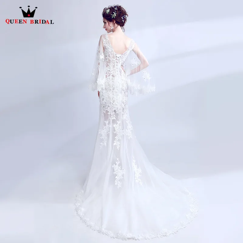 Королевские Свадебные Вечерние платья Русалка просвечивающее кружевное