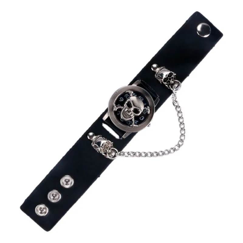 Часы наручные кварцевые с браслетом в стиле панк для мужчин и женщин | Наручные