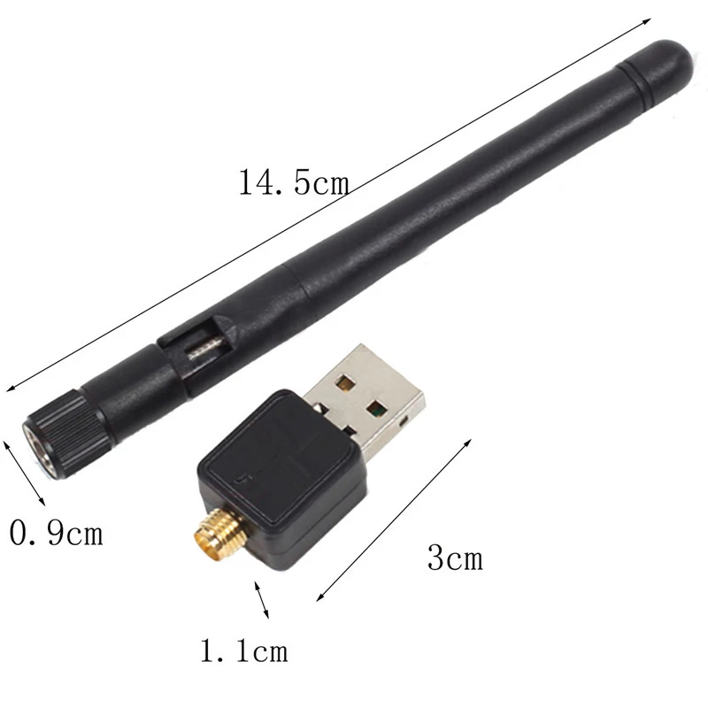 Мини USB WiFi адаптер 150 Мбит 2db Телевизионные антенны PC Wi Fi приемника Беспроводной