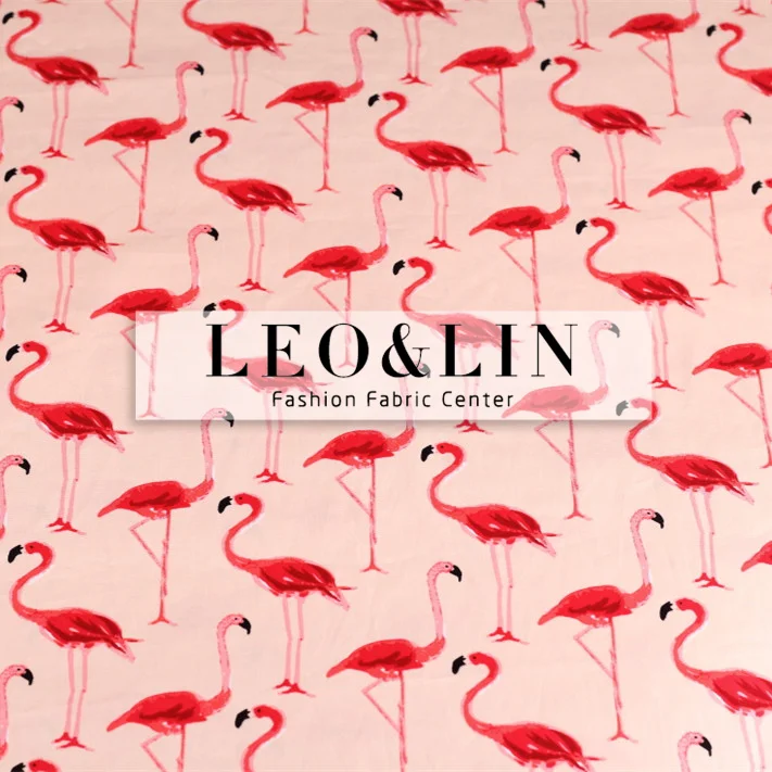 LEO & LIN светильник оранжевый винтажная ткань красный Фламинго поплин атласная