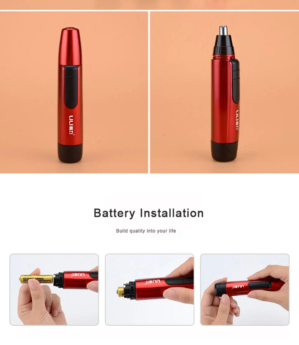 Профессиональный Электрический ушной нос шерсть Imple для мужчин t Clipper моющийся бровей бороды носа ушной Триммер Уход тример Стрижка волос для мужчин