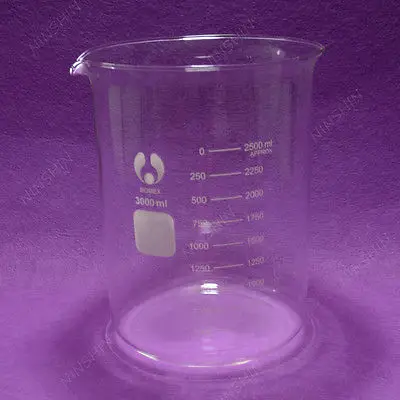 3000mL Glass Beaker Low Form Quality Item Lab Glassware | Канцтовары для офиса и дома