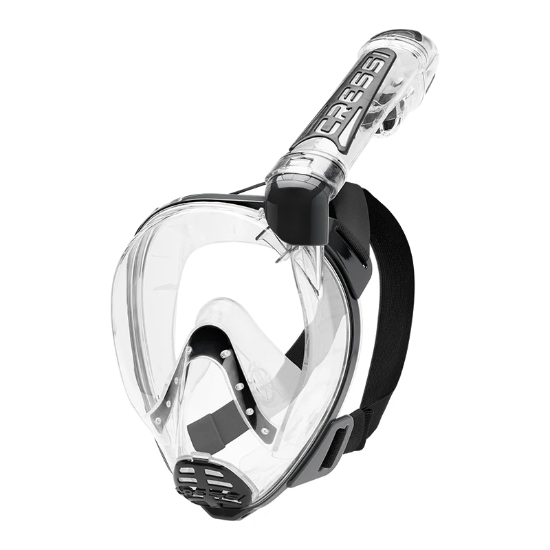 Cressi DUKE Adult Snorkeling Full Face Mask Dry Top Snorkel Wide Clear View Anti-Fog Easy Breathing New 2019 | Спорт и развлечения
