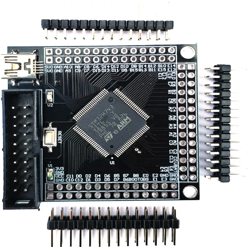 Макетная плата STM32H7 STM32H743VIT6 H750VBT6 минимальная системная адаптера|Замыкатели| |