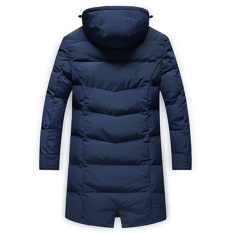 Большой Размеры зимние куртки мужское длинное пальто вниз парки толстовки