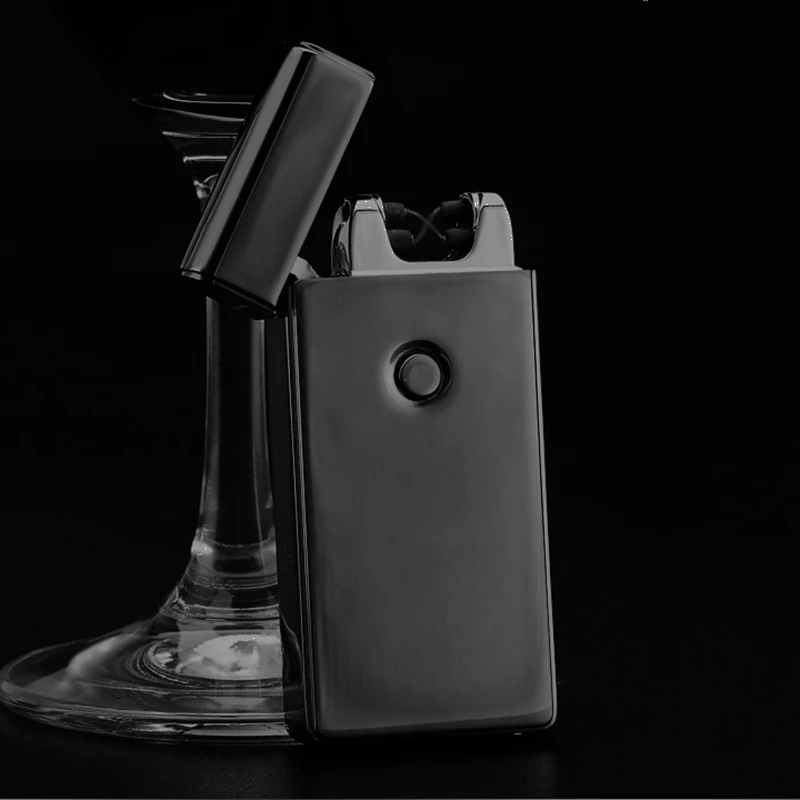 USB Зажигалка с именем под заказ перезаряжаемый нож Электронная зажигалка