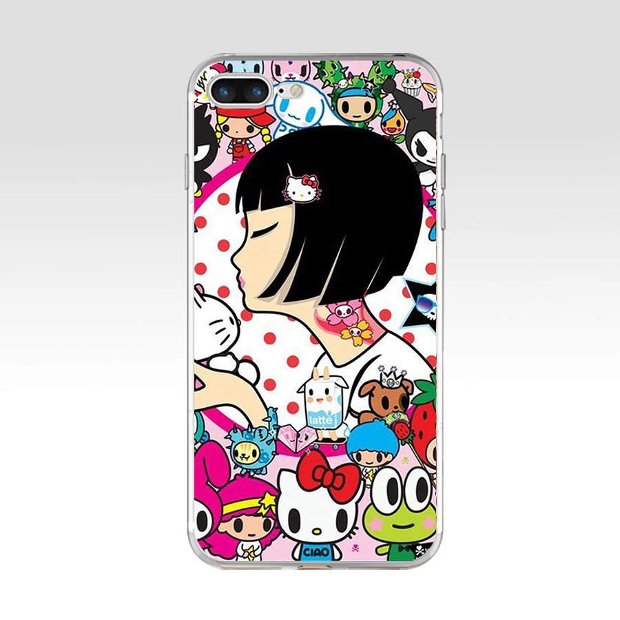 185FG японский Tokidoki Мягкий ТПУ силиконовый чехол для Apple iPhone5 5s se 6 6s 7 8 plus x xr xs