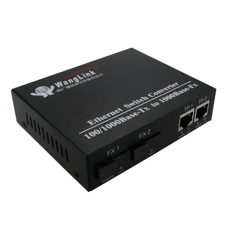 10/100 Мбит/с 2rj45 ethernet порты 2 волоконно оптических порта одноволоконный 1000/1310 нм