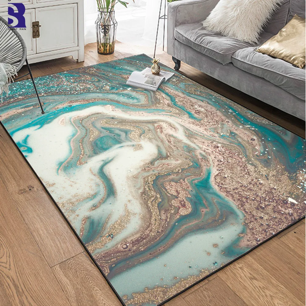

SunnyRain 1-piece Fleece Abstract design Area Rug for Living Room Rugs and Carpets Kitchen Rug Bed Room Rug Slipping Resistance