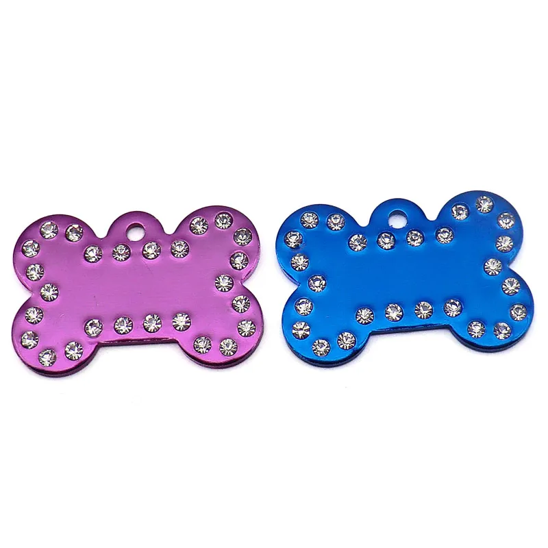 Оптовая продажа 100 шт. алмазные идентификационные Жетоны для кошек и собак