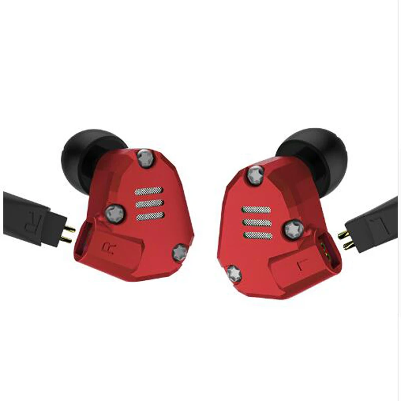 KZ ZS6 2DD 2BA Гибридный наушники в ухо DJ Hi-Fi работает Шум изоляции стерео гарнитура