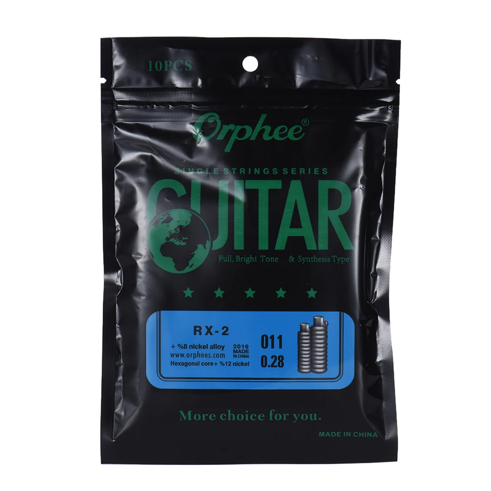 Orphee RX-1 Сменные Струны для электрической гитары 1st E-String (.009) 10 шт. в упаковке