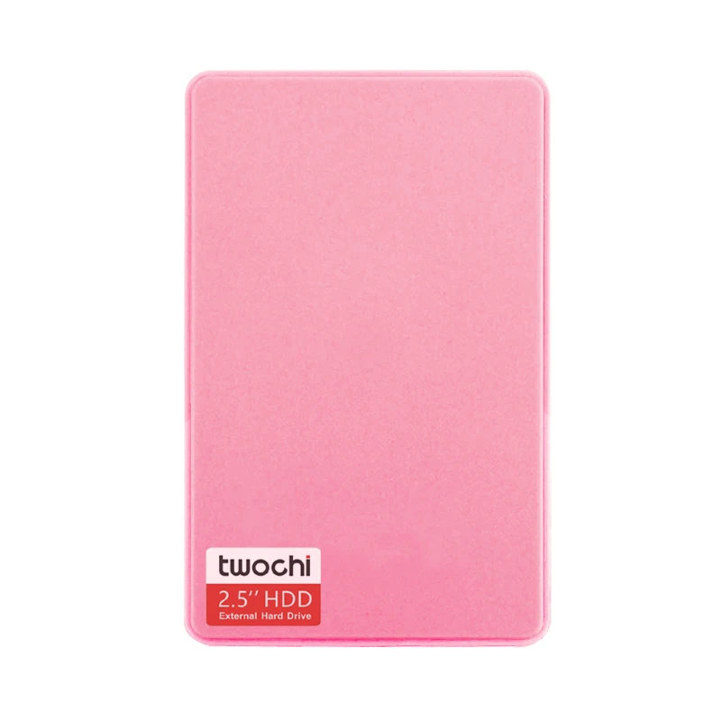 Pink TWOCHI A1 красочные 2,5 ''USB2.0 внешний жесткий диск 120 ГБ внутренней памяти тонкий Портативный HDD дисковый разъем и играть на продажу - Цвет: Pink