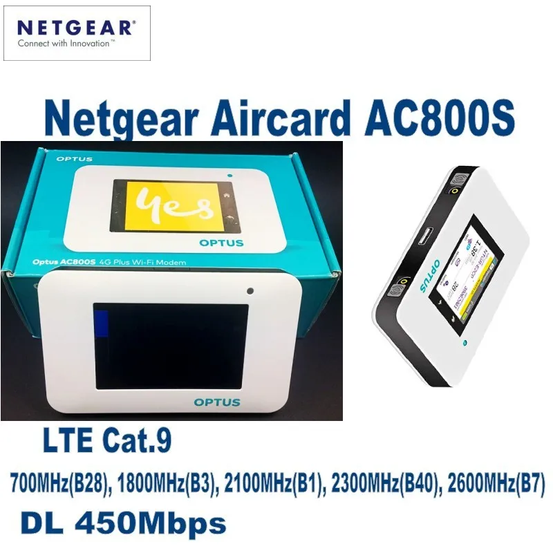 Netgear Aircard AC800S Cat9 450 Мбит/с 4G LTE беспроводной маршрутизатор с поддержкой B1 B3 B7 B8 B28 B38