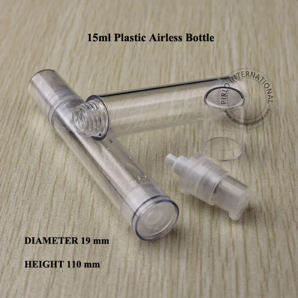 15 мл PS безвоздушный крем дозатор для лосьона бутылка спрей контейнеры