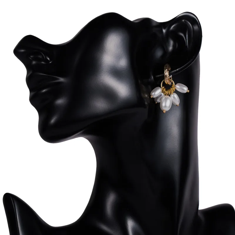 Multi Pearls Pendants Women Earrings ZA New Arrival Bouquet Small Drop Best Birthday Gift for Her pendientes ET1144 | Украшения и
