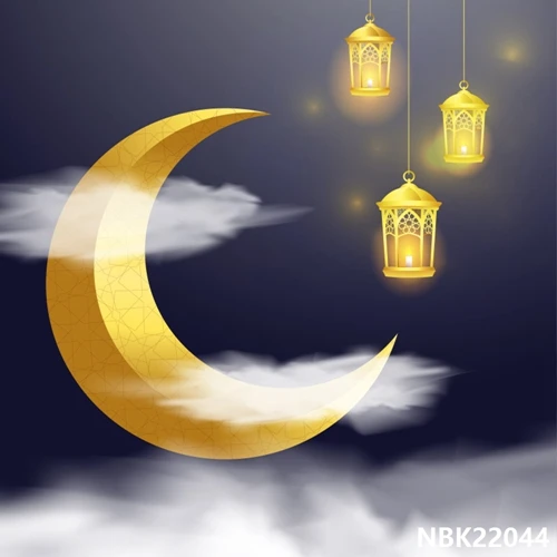Laeacco Happy Eid Mubarak мусульманский фонарь фотографический Рамадан фон для детской сцены Виниловый фон для фотосъемки стена Фотостудия - Цвет: Кофе