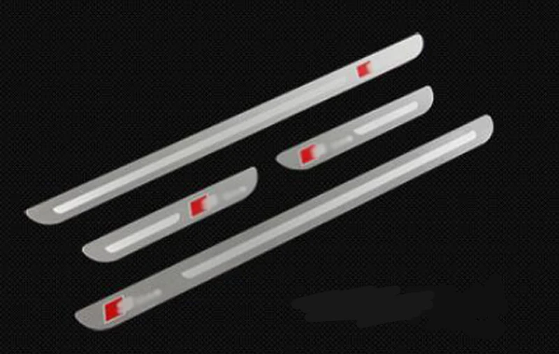 Накладка на внешнюю педаль из нержавеющей стали порог автомобильной двери для Audi