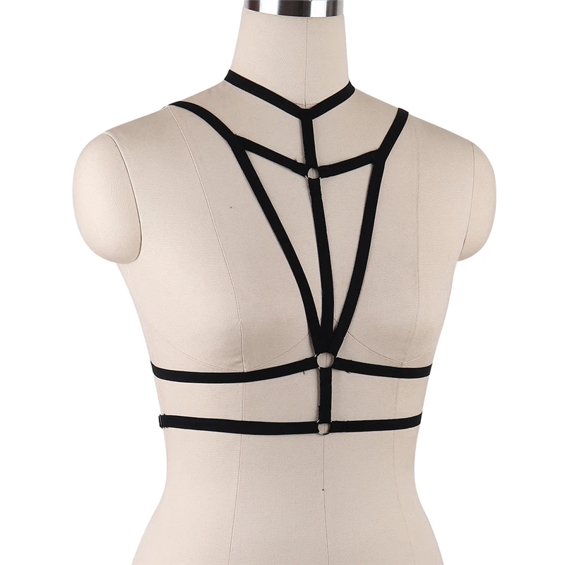 Боди клетка Rave Wear бондаж портупея для тела harajuku goth нижнее белье в готическом
