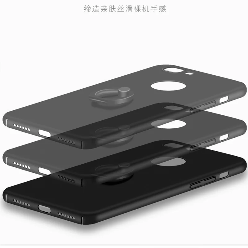 Однотонный чехол для iPhone 6 6s 7 Plus полностью защитный 4 7/5 5 дюймов роскошная модная