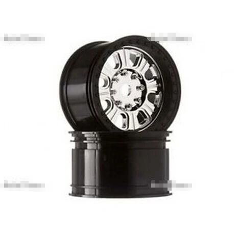 Axial Yeti XL 3 8 Raceline Monster Wheels (хром/черный) (2 шт.) Гонки по оси|chrome mags|chrome plated steel barchrome google |