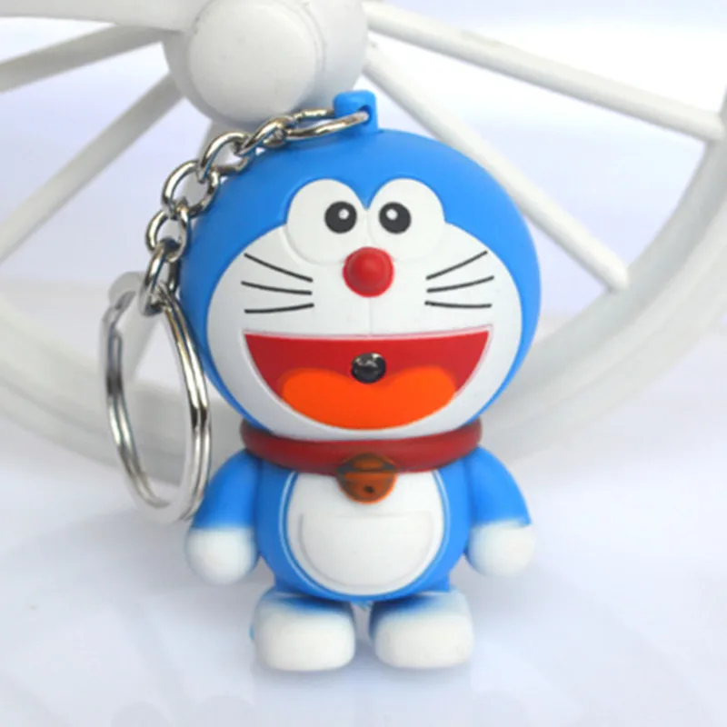 Мультяшные фигурки Doraemon игрушка со светодиодной подсветкой кукла брелоки