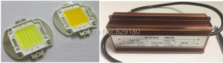 Высокая мощность 100 Вт Светодиодный прожектор Наружная Водонепроницаемая AC85 265V