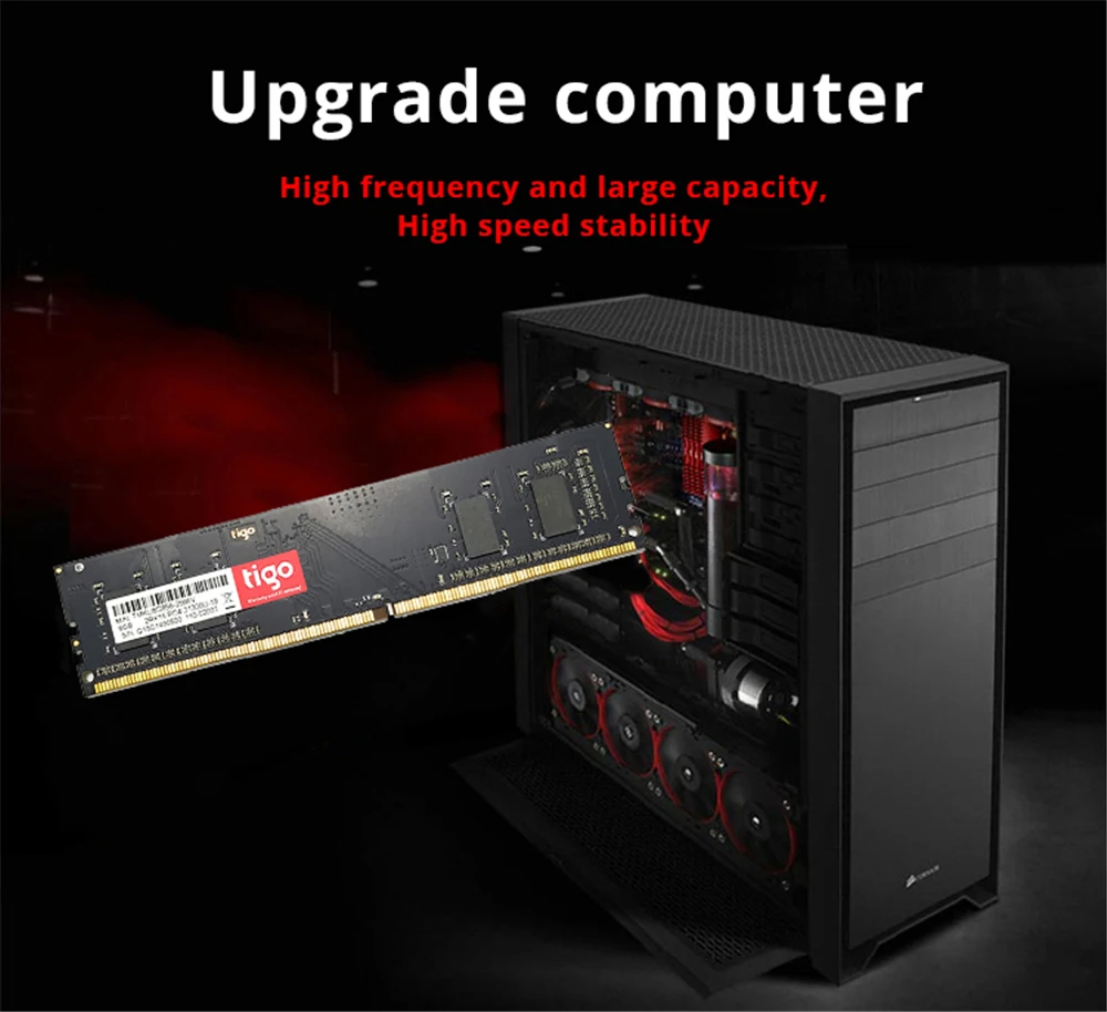 Tigo ram 8 Гб 2666 МГц Память DDR4 память DDR 4 288 PIN для настольных ПК игра ram пожизненная Гарантия