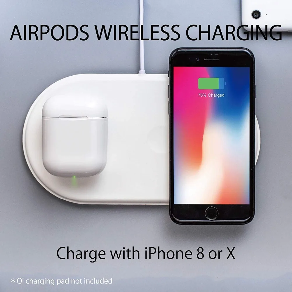 Быстро Беспроводной зарядная док-станция, AirPower 3 в 1 Быстрая Зарядка Qi Беспроводной Зарядное устройство Pad для наручных часов iWatch, версия 3, 2, 1, iPhone Xs Max/8 Plus/XR