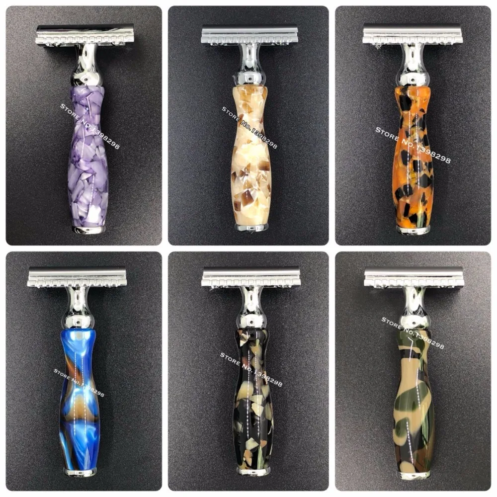 CSB двойная Безопасная бритва ручной работы высококачественная акриловая ручка